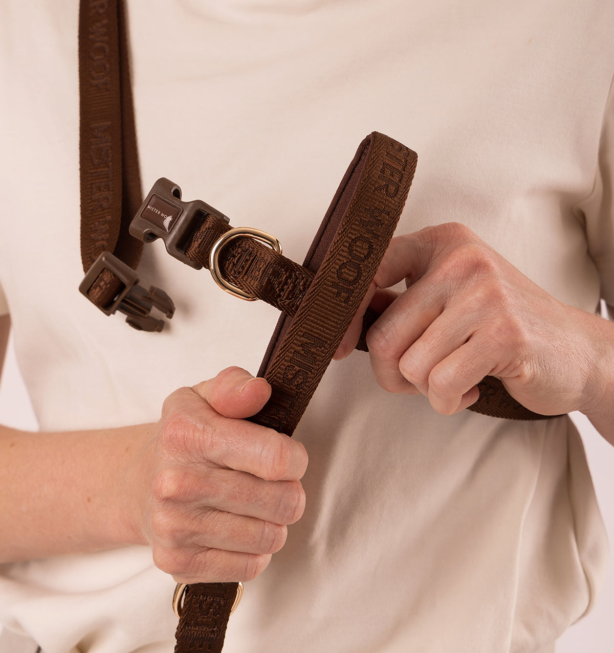 Chocolate Brown 3-in-1 Hands Free Dog Lead